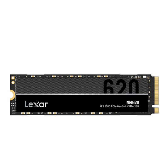 Lexar M.2 NVMe SSD LNM620 1000 GB, SSD form factor M.2 2280, SSD interface PCIe Gen3x4, Write speed 3000 MB/s, Read speed 3300 MB/s