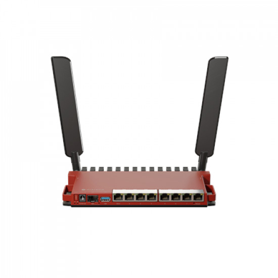 MikroTik Router L009UiGS-2HaxD-IN 802.11ax, 10/100/1000 Mbit/s, Ethernet LAN (RJ-45) ports 8, Antenna type External, 1x USB 3.0 type A