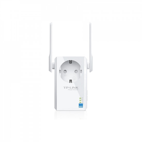 TP-LINK | Extender with AC Passthrough | TL-WA860RE | 10/100 Mbit/s | Ethernet LAN (RJ-45) ports 1 | 802.11n | 2.4GHz | Wi-Fi data rate (max) 300 Mbit/s | Extra socket