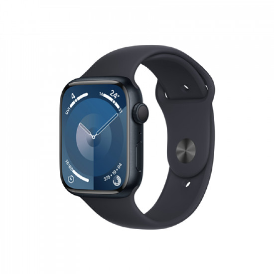 Apple Apple Watch Series 9 GPS 45mm Midnight Aluminium Case with Midnight Sport Band - M/L