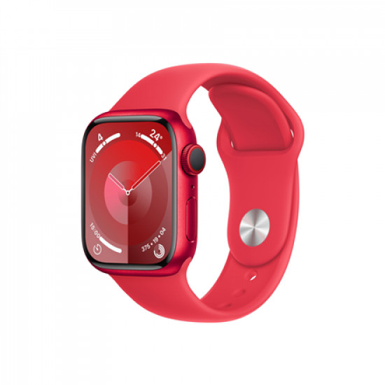 Apple Apple Watch Series 9 GPS + Cellular 41mm (PRODUCT)RED Aluminium Case with (PRODUCT)RED Sport Band - M/L