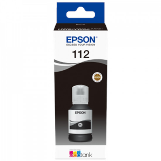 Epson 112 EcoTank Pigment C13T06C14A Ink Bottle, Black