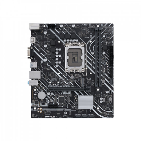 Asus | PRIME H610M-K D4 | Processor family Intel | Processor socket  LGA1700 | DDR4 DIMM | Memory slots 2 | Supported hard disk drive interfaces SATA, M.2 | Number of SATA connectors 4 | Chipset Intel H610 | mATX