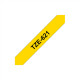 Brother | TZe-621 Laminated Tape | Black on Yellow | TZe | 8 m | 9 cm