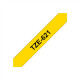 Brother | TZe-621 Laminated Tape | Black on Yellow | TZe | 8 m | 9 cm