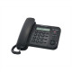 Panasonic Corded KX-TS560FXB 588 g Black 190 X 196 X 95 mm Caller ID Phonebook capacity 50 entries Built-in display