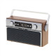 Camry Bluetooth Radio CR 1183 16 W AUX in Wooden