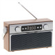 Camry Bluetooth Radio CR 1183 16 W AUX in Wooden