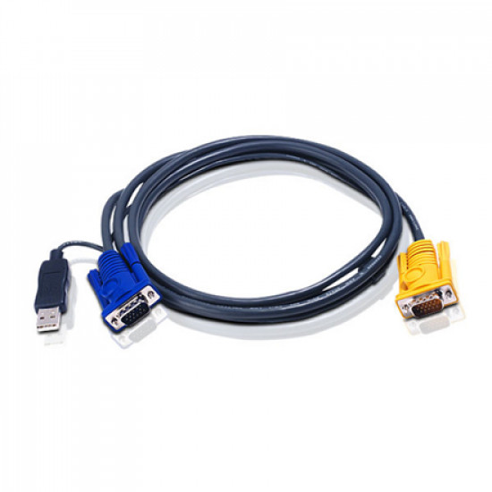 Aten 1.8M USB KVM Cable with 3 in 1 SPHD and built-in PS/2 to USB converter 2L-5202UP