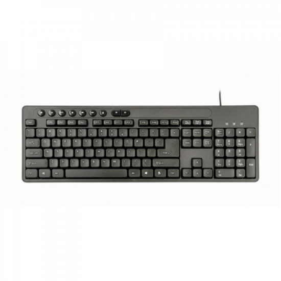 Gembird | Multimedia desktop set | KBS-UM-04 | Keyboard and Mouse Set | Wired | Mouse included | US | Black