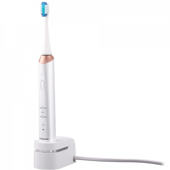 Panasonic Sonic Electric Toothbrush EW-DC12-W503 Rechargeable For adults Number of brush heads included 1 Number of teeth brushing modes 3 Sonic technology Golden White