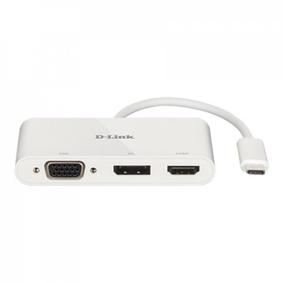 D-Link 3-in-1 USB-C to HDMI/VGA/DisplayPort Adapter DUB-V310 USB hub USB Type-C