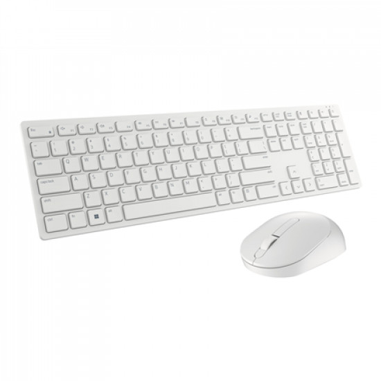 Dell Keyboard and Mouse KM5221W Pro Keyboard and Mouse Set Wireless Mouse included Keyboard Technology - Plunger Movement Resolution - 4000 dpi RU 2.4 GHz White