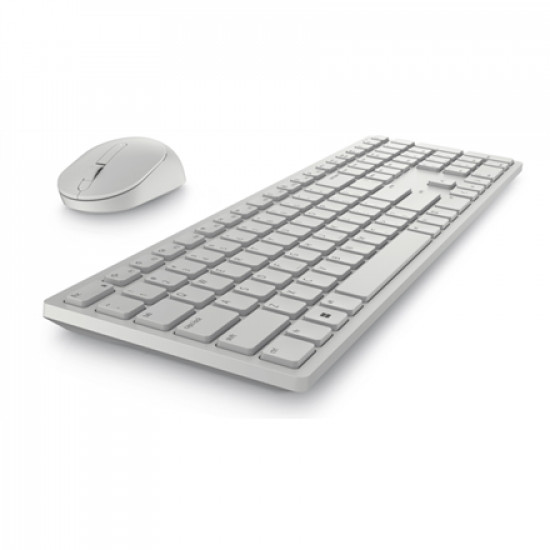 Dell Keyboard and Mouse KM5221W Pro Keyboard and Mouse Set Wireless Mouse included Keyboard Technology - Plunger Movement Resolution - 4000 dpi RU 2.4 GHz White