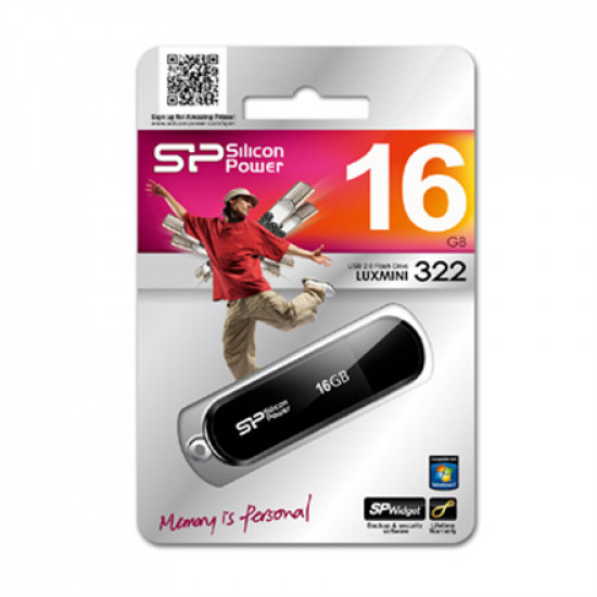 Silicon Power 16GB LuxMini 322 16 GB USB 2.0 Black