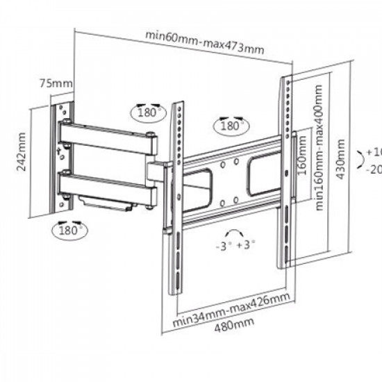 Sunne Wall mount 23-42-EAX2 32-55 