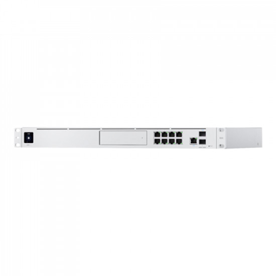 Ubiquiti | UniFi Multi-Application System with 3.5 HDD Expansion and 8 Port Switch | UDM-Pro | Web managed | Rackmountable | SFP+ ports quantity 1 x 1/10G SFP+ LAN, 1 x 1/10G SFP+ WAN | Power supply type Internal