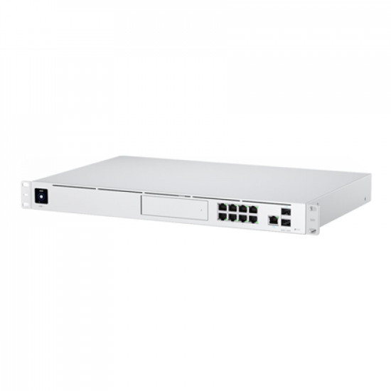 Ubiquiti | UniFi Multi-Application System with 3.5 HDD Expansion and 8 Port Switch | UDM-Pro | Web managed | Rackmountable | SFP+ ports quantity 1 x 1/10G SFP+ LAN, 1 x 1/10G SFP+ WAN | Power supply type Internal