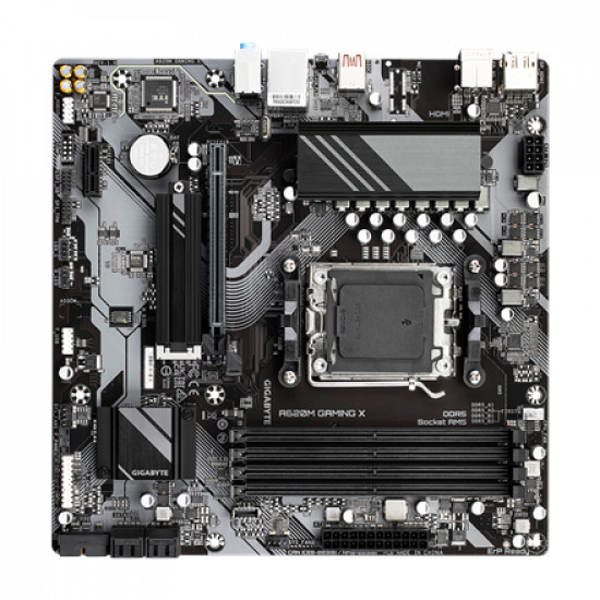 Gigabyte A620M GAMING XG10 Processor family AMD Processor socket AM5 DDR5 DIMM Memory slots 4 Supported hard disk drive interfaces SATA, M.2 Number of SATA connectors 4 Chipset AMD A620 Micro ATX