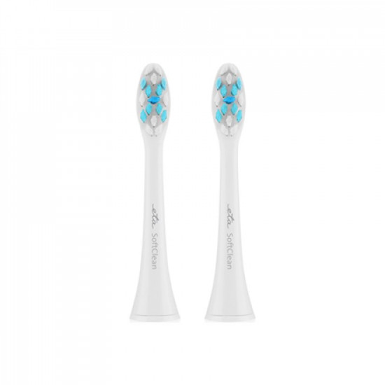 ETA Toothbrush replacement SoftClean ETA070790300 Heads For adults Number of brush heads included 2 Number of teeth brushing modes Does not apply White