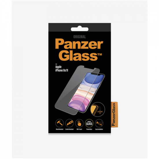 PanzerGlass Apple iPhone XR/11 Hybrid glass Transparent Screen Protector Full frame coverage Rounded edges 100% touch preservation