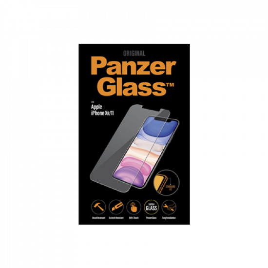 PanzerGlass Apple iPhone XR/11 Hybrid glass Transparent Screen Protector Full frame coverage Rounded edges 100% touch preservation