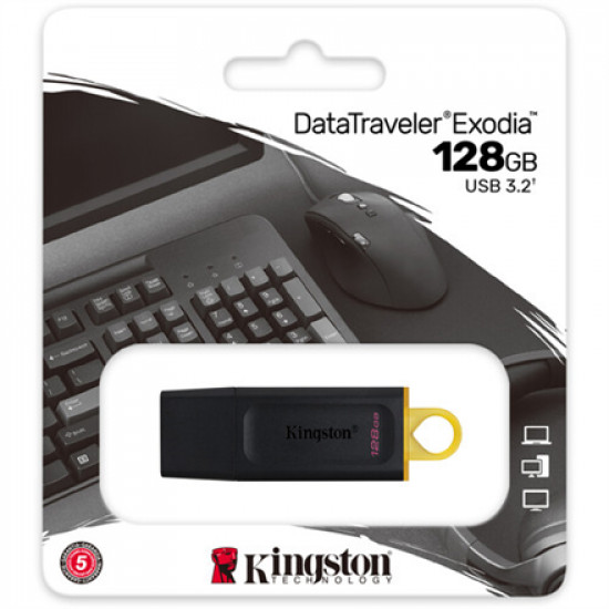 Kingston DataTraveler Exodia 128 GB USB 3.2 Black