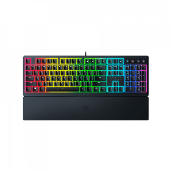 Razer Gaming Keyboard Ornata V3 Gaming keyboard Durable spill-resistant design Cable routing options Razer Synapse enabled Fully programmable keys with on-the-fly macro recording 6-key roll over Gaming mode option Braided fiber cable 1000 Hz Ultrapolling 