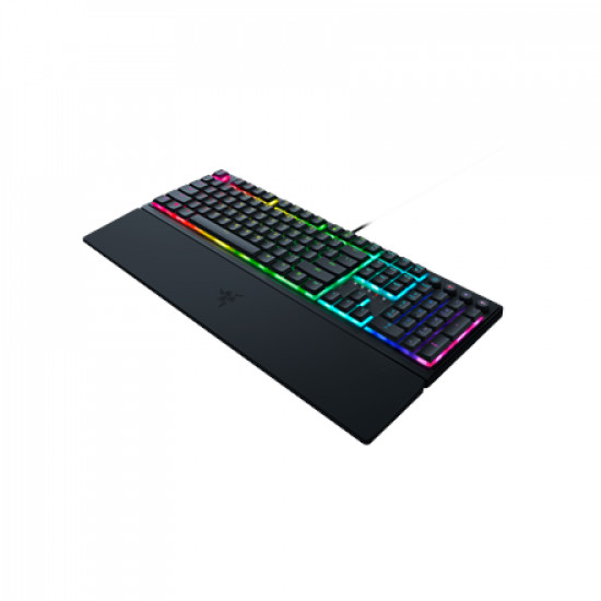 Razer Gaming Keyboard Ornata V3 Gaming keyboard Durable spill-resistant design Cable routing options Razer Synapse enabled Fully programmable keys with on-the-fly macro recording 6-key roll over Gaming mode option Braided fiber cable 1000 Hz Ultrapolling 