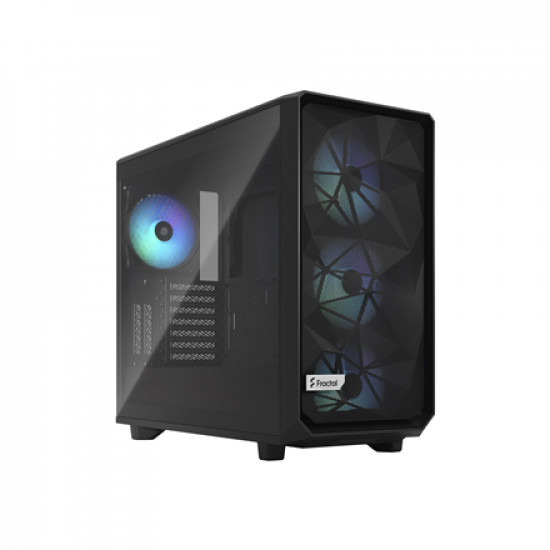 Fractal Design Meshify 2 RGB TG Light Tint Side window Black E-ATX Power supply included No