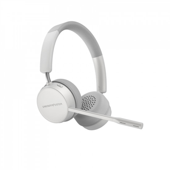 Energy Sistem Wireless Headset Office 6 White (Bluetooth 5.0, HQ Voice Calls, Quick Charge) Energy Sistem Headset Office 6 Wireless Over-Ear Wireless