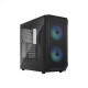 Fractal Design Focus 2 Side window RGB Black TG Clear Tint Midi Tower Power supply included No