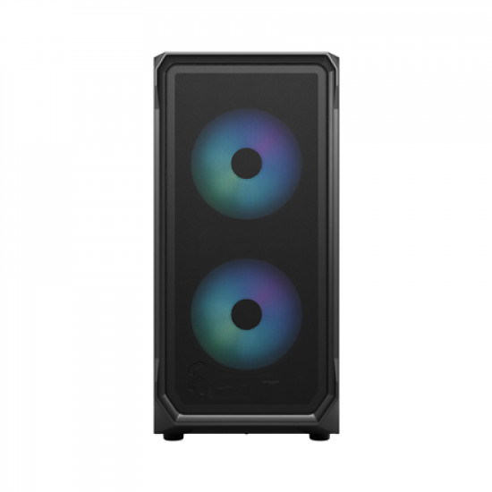 Fractal Design Focus 2 Side window RGB Black TG Clear Tint Midi Tower Power supply included No