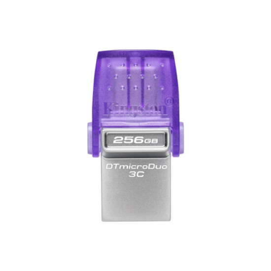 Kingston DataTraveler DT Micro Duo 3C 256 GB USB Type-C and Type-A Purple