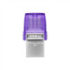 Kingston DataTraveler DT Micro Duo 3C 256 GB USB Type-C and Type-A Purple