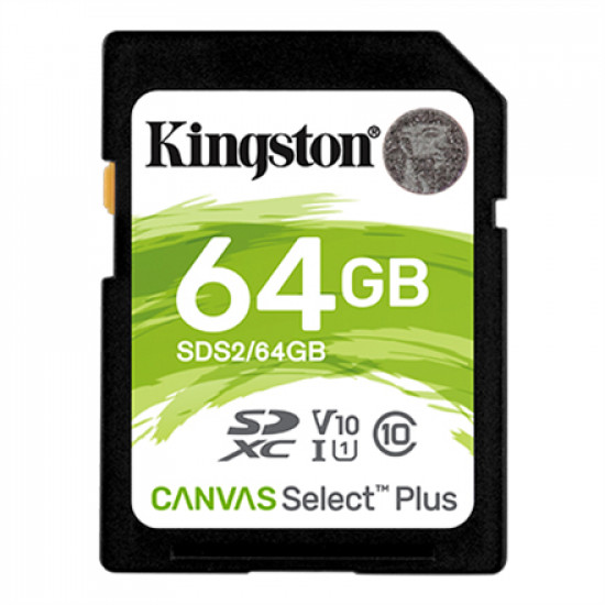 Kingston Canvas Select Plus UHS-I 64 GB SDXC Flash memory class 10