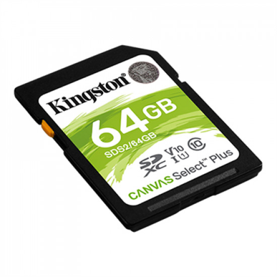 Kingston Canvas Select Plus UHS-I 64 GB SDXC Flash memory class 10