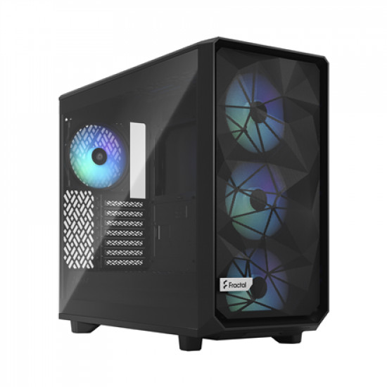 Fractal Design Meshify 2 Lite RGB TG Light Tint Side window Black E-ATX Power supply included No