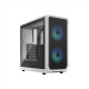 Fractal Design Focus 2 Side window RGB White TG Clear Tint Midi Tower Power supply included No