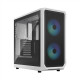 Fractal Design Focus 2 Side window RGB White TG Clear Tint Midi Tower Power supply included No