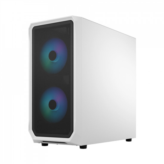 Fractal Design Focus 2 Side window RGB White TG Clear Tint Midi Tower Power supply included No