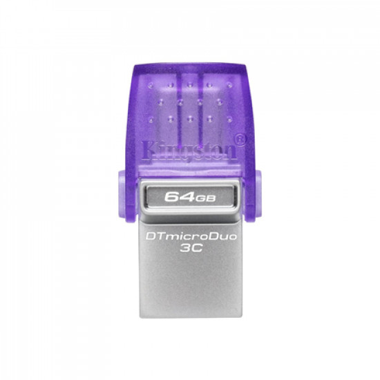 Kingston DataTraveler DT Micro Duo 3C 64 GB USB Type-C and Type-A Purple