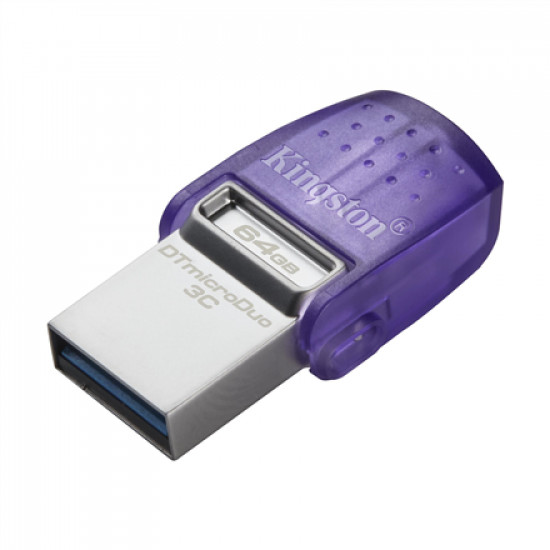 Kingston DataTraveler DT Micro Duo 3C 64 GB USB Type-C and Type-A Purple