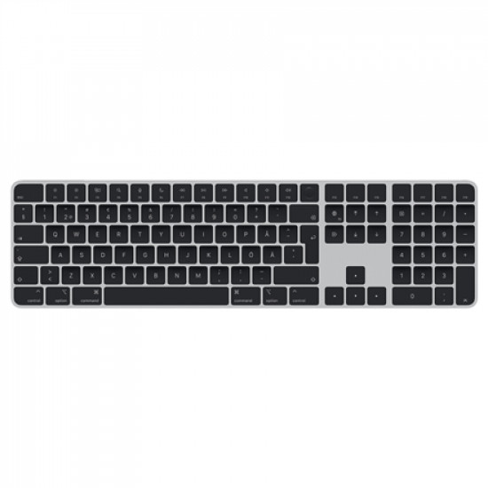 Apple Magic Keyboard with Touch ID MMMR3S/A Standard Wireless Magic Keyboard with Touch ID and Numeric Keypad delivers a remarkably comfortable and precise typing experience. It features an extended layout, with document navigation controls for quick scro