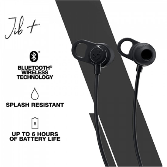 Skullcandy Earphones with mic Jib+ Wireless Wireless In-ear Microphone Wireless Black