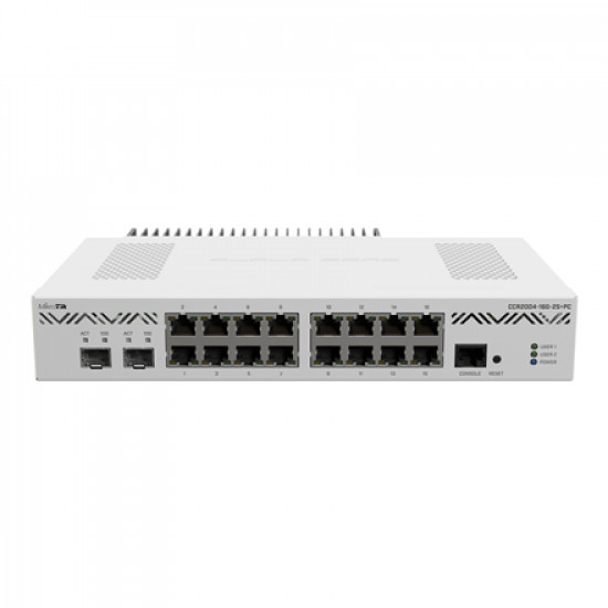 Mikrotik CCR2004-16G-2S+PC MikroTik Ethernet Router CCR2004-16G-2S+PC 10/100/1000 Mbit/s Mesh Support No MU-MiMO No No mobile broadband