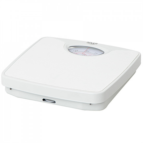 Adler Mechanical bathroom scale AD 8151w Maximum weight (capacity) 130 kg Accuracy 1000 g White