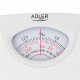 Adler Mechanical bathroom scale AD 8151w Maximum weight (capacity) 130 kg Accuracy 1000 g White