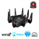 Asus Gaming Router ROG GT-AX11000 802.11ax 1148+4804+4804 Mbit/s 10/100/1000 Mbit/s Ethernet LAN (RJ-45) ports 4 Mesh Support Yes MU-MiMO Yes 3G/4G via optional USB adapter Antenna type 8xExternal 2xUSB 3.1 Gen1