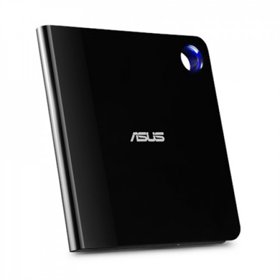 Asus Interface USB 3.1 Gen 1 CD read speed 24 x CD write speed 24 x Black Ultra-slim Portable USB 3.1 Gen 1 Blu-ray burner with M-DISC support for lifetime data backup, compatible with USB Type-C and Type-A for both Windows and Mac OS.